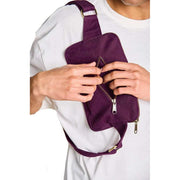 Hindbag Harry Rectangular Bum Bag - Plum Purple