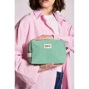 Hindbag Leon Toiletry Bag - Green Stripes