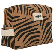Hindbag Leon Toiletry Bag - Zebra Cinnamon Brown