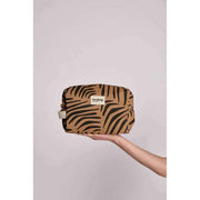 Hindbag Leon Toiletry Bag - Zebra Cinnamon Brown