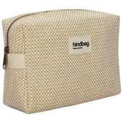 Hindbag Leon Woven Toiletry Bag - Nude Beige