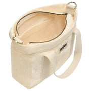 Hindbag Louise Square Umhängetasche – Samtbeige