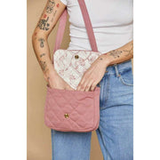 Hindbag Margault Quilted Shoulder Bag - Blush Pink