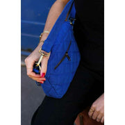 Hindbag Margault gesteppte Umhängetasche – Electric Blue