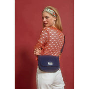 Hindbag Margault Quilted Shoulder Bag - Navy Blue