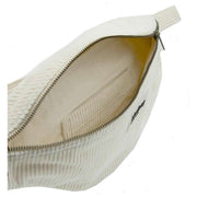 Hindbag Sasha Large Velvet Bum Bag - Cream