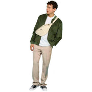 Hindbag Sasha Large Velvet Bum Bag - Cream