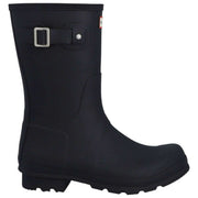 Bottes courtes Hunter Original doublées de tartan - Noir/Olive foncé