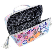 Jessica Russell Flint Amalfi Cosmetica Tas - Blauw/Geel/Roze