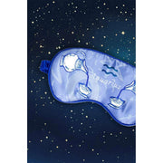 Jessica Russell Flint Aquarius Zijden Oogmasker - Blauw/Wit