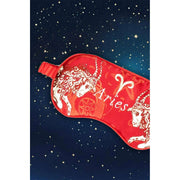Jessica Russell Flint Aries Silk Eye Mask - Red/White