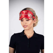 Jessica Russell Flint Aries Silk Eye Mask - Red/White