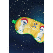Jessica Russell Flint Gemini Silk Eye Mask - Yellow/White