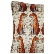 Jessica Russell Flint Little Leopards Silk Pillowcase - White/Brown