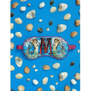 Jessica Russell Flint M for Mermaid Silk Eye Mask - Blue/Pink/Beige