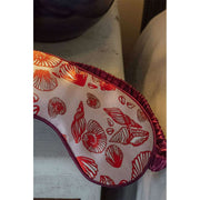 Jessica Russell Flint Shells Augenmaske aus Seide – Rot/Rosa