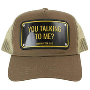 Casquette Trucker en Aluminium You Talking to Me de John Hatter - Vert Olive
