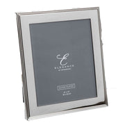 Juliana Elegance Silver Plated Rib Edge Photo Frame 8 x 10 - White/Silver
