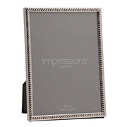 Juliana Impressions Silver Plated Twist Photo Frame 6 x 8 - Silver