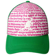 Kangol Fine Print Trucker-Mütze – Grün