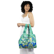 Kind Bag London Medium Reusable Bag - London Map Green