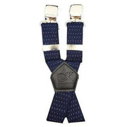 Knightsbridge Neckwear XL Pin Dot Clip Style Braces - Navy