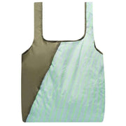 Lefrik Offcut Shopping Bag - Olive Green/Dream Blue