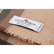 Locharron of Scotland Alba Saskatchewan Weathered Fine Merino Scarf - Beige/Grey