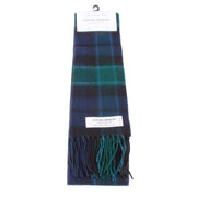 Locharron of Scotland Bowhill Graham of Menteith Modern Lambswool Tartan Scarf - Blue/Green