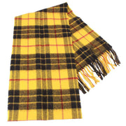Locharron of Scotland Bowhill Macleod Dress Modern Lambswool Tartan Scarf - Yellow/Black/Red