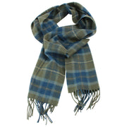 Écharpe en laine d'agneau Locharron of Scotland Bowhill Scottish Borderland - Vert olive/marine
