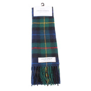 Locharron of Scotland Bowhill Smith Modern Lambswool Tartan Scarf - Green/Blue