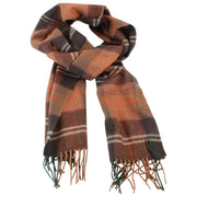 Locharron of Scotland Darwin Chisholm Hunting Lambswool Scarf - Brown