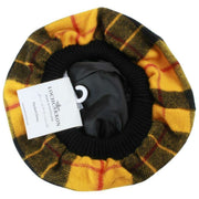 Locharron of Scotland Macleod Robe Modern Lambswool Tam - Jaune/Noir