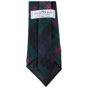 Locharron of Scotland Reiver Baird Moderne Tartan-Krawatte – Marineblau/Dunkelgrün