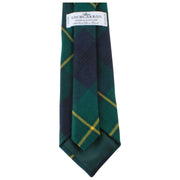 Locharron of Scotland Reiver Johnstone Cravate Tartan Moderne - Vert Foncé/Marine