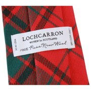Locharron of Scotland Reiver Maxwell Cravate Tartan Moderne - Rouge/Vert