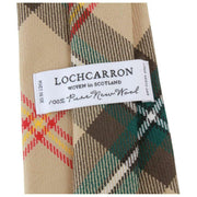 Locharron of Scotland Reiver Saskatchewan Tartan Krawatte – Beige/Schwarz/Rot