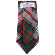 Locharron of Scotland Revier MacDonald Kleid Moderne Tartan-Krawatte – Weiß/Rot/Dunkelgrün
