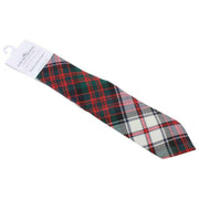 Locharron of Scotland Revier MacDonald Kleid Moderne Tartan-Krawatte – Weiß/Rot/Dunkelgrün