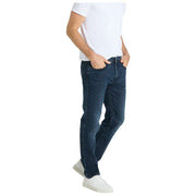 MAC Jeans Arne Recycled Denim Jeans - Deep Blue Authentic Used