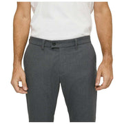 MAC Jeans Lennox wollige visgraatbroek - grijze steen