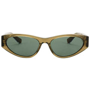 MessyWeekend Blade Sunglasses - Transparent Bottle Green