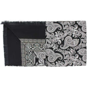 Michelsons of London Paisley Silk Scarf - Black