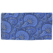 Michelsons of London Paisley Silk Scarf - Blue