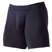 Obviously EliteMan Boxer Brief 6inch Leg  - Charcoal Black
