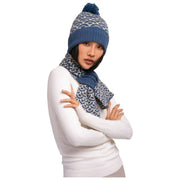 Poeder Agatha Pom Pom Hoed - Denimmix