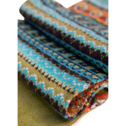 Poeder Fair Isle Cosy Sjaal - Teal Mix