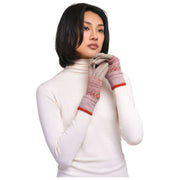 Powder Fair Isle Handschuhe – Crememischung