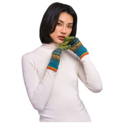 Powder Fair Isle Handschuhe – Denim-Mix